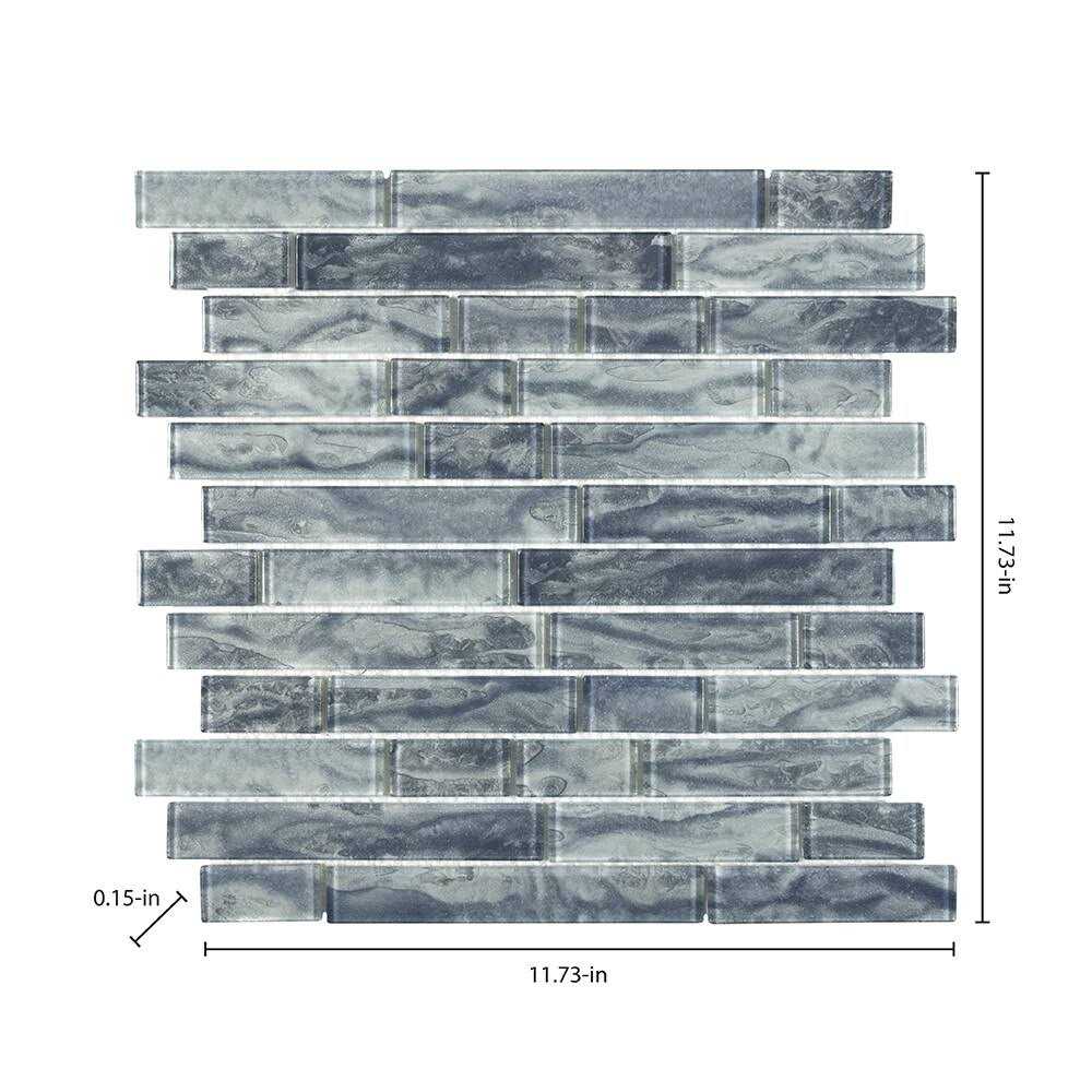Elida Ceramica Astor Lane Marble 12-in x 12-in Polished Natural Stone Marble Basketweave Floor and Wall Tile LW2003006 - Zenithce