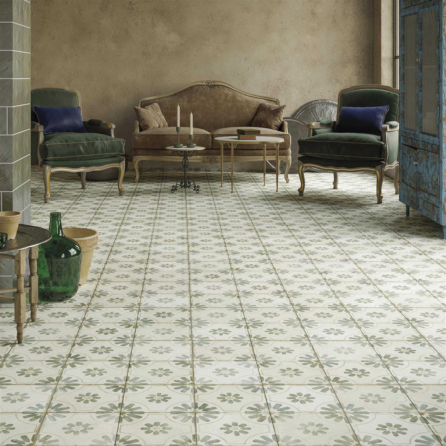 Merola Tile Kings 18 x 18 Ceramic Patterned Wall & Floor Tile - Zenithce