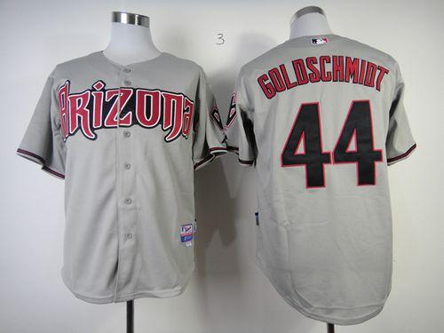 Diamondbacks #44 Paul Goldschmidt Grey Cool Base Stitched Jersey - Zenithce