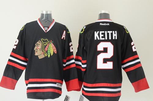 Blackhawks #2 Duncan Keith Black Stitched Jersey - Zenithce