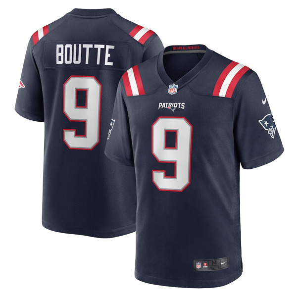 New England Patriots #9 Kayshon Boutte Navy 2025 Stitched Game Jersey - Zenithce