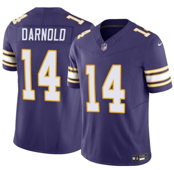 Minnesota Vikings #14 Sam Darnold Purple 2024 F.U.S.E. Throwback Vapor Untouchable Limited Stitched Jersey - Zenithce