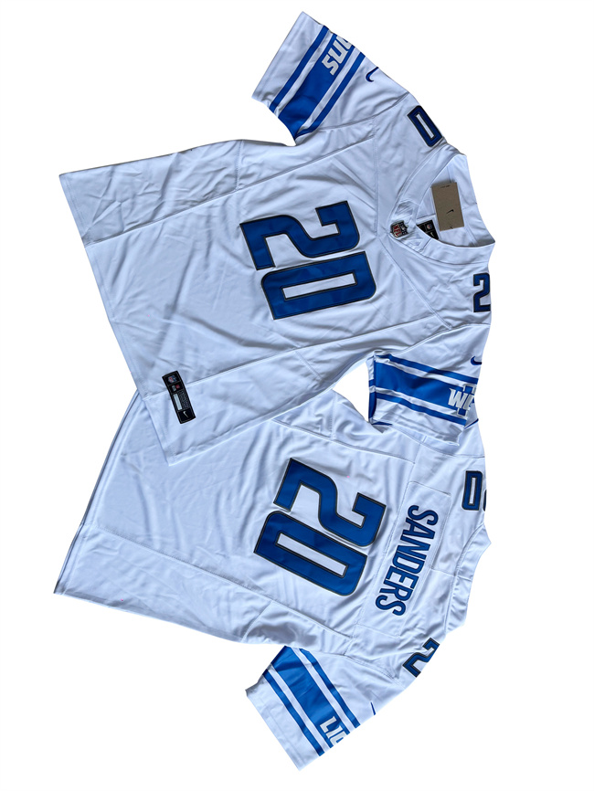 Detroit Lions #20 Barry Sanders White 2023 F.U.S.E. Vapor Untouchable Limited Stitched Jersey - Zenithce