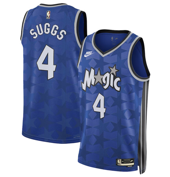 Orlando Magic #4 Jalen Suggs Blue 2023-24 Classic Edition Stitched Jersey - Zenithce