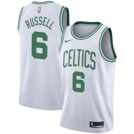 Boston Celtics #6 Bill Russell White 2023 Association Edition Stitched Jersey - Zenithce