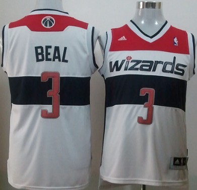 Washington Wizards #3 Bradley Beal Revolution 30 Swingman White Jersey - Zenithce