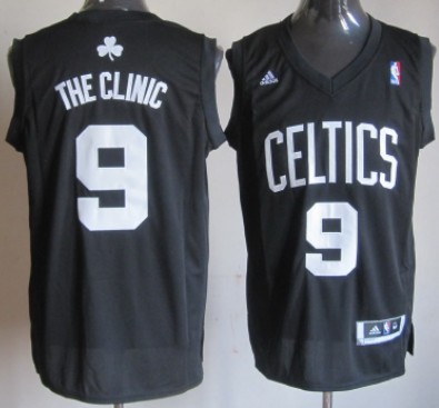 Boston Celtics #9 The Clinic Black Fashion Jersey - Zenithce