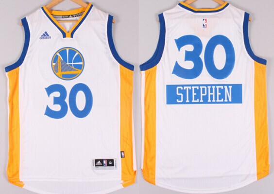 Golden State Warriors #30 Stephen Curry Revolution 30 Swingman 2014 Christmas Day White Jersey - Zenithce