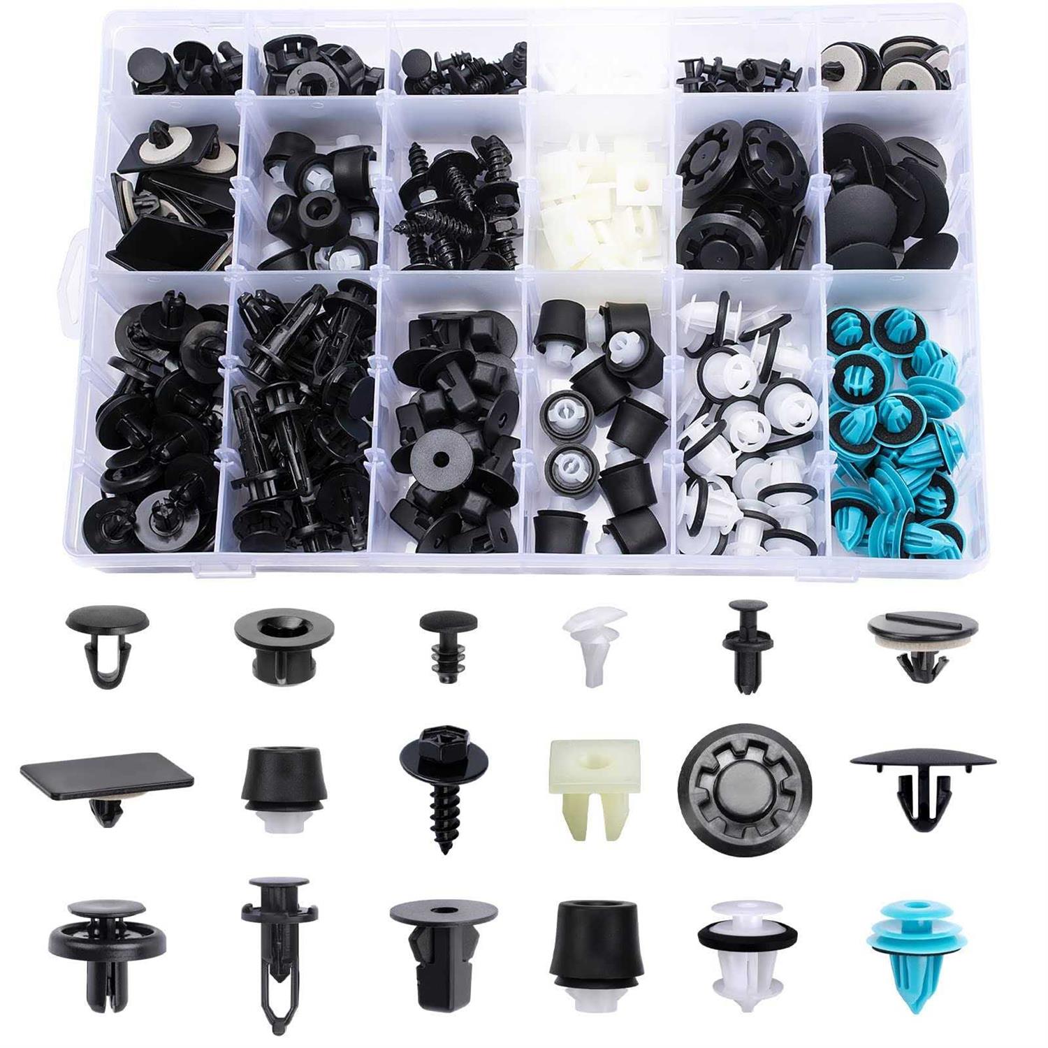 Oautoo 189pcs for Land Rover Body Interior and Exterior Retainer Fastener Clip Assortment 20 Most Popular Sizes & Applications - Zenithce