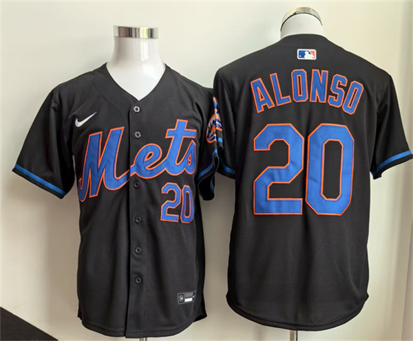 New York Mets #20 Pete Alonso Black 2025 Stitched Jersey - Zenithce