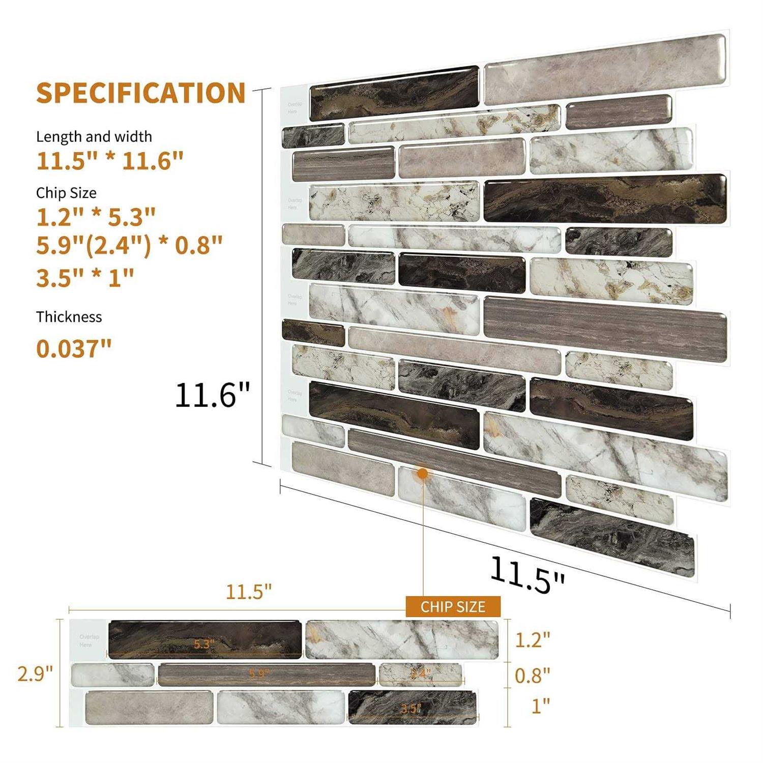Wowstar 10 Ft Peel and Stick Trim, Molding Trim for Walls, Edges, Borders, Window Frames, Backsplash Tiles, Flexible and Self A - Zenithce