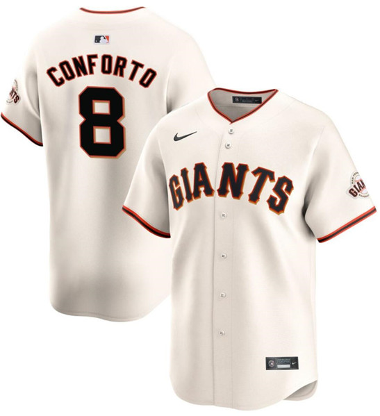 San Francisco Giants #8 Michael Conforto Cream Cool Base Stitched Jersey - Zenithce