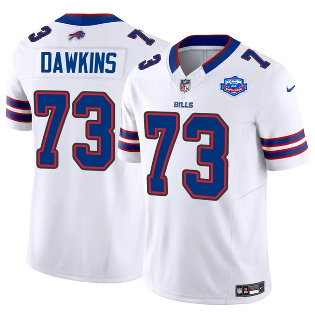 Buffalo Bills #73 Dion Dawkins White 2025 F.U.S.E. With Farewell Patch Vapor Untouchable Limited Stitched Jersey - Zenithce