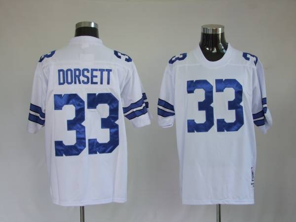 Mitchell Ness Cowboys #33 Tony Dorsett White Stitched Throwback Jersey - Zenithce
