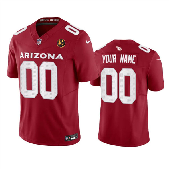 Arizona Cardinals Custom Red 2023 F.U.S.E. With John Madden Patch Vapor Limited Stitched Jersey - Zenithce