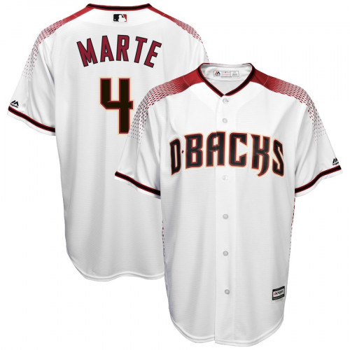 Arizona Diamondbacks #4 Ketel Marte Cool Base White Jersey - Zenithce