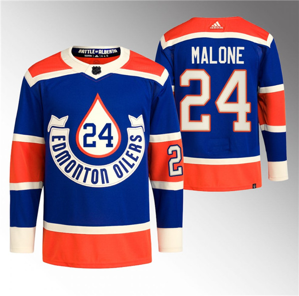 Edmonton Oilers #24 Brad Malone 2023 Royal Heritage Classic Primegreen Stitched Jersey - Zenithce