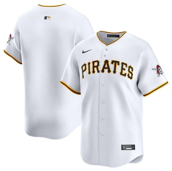 Pittsburgh Pirates Blank White Home Limited Stitched Jersey - Zenithce