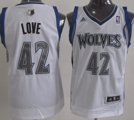 Minnesota Timberwolves #42 Kevin Love White Swingman Jersey - Zenithce