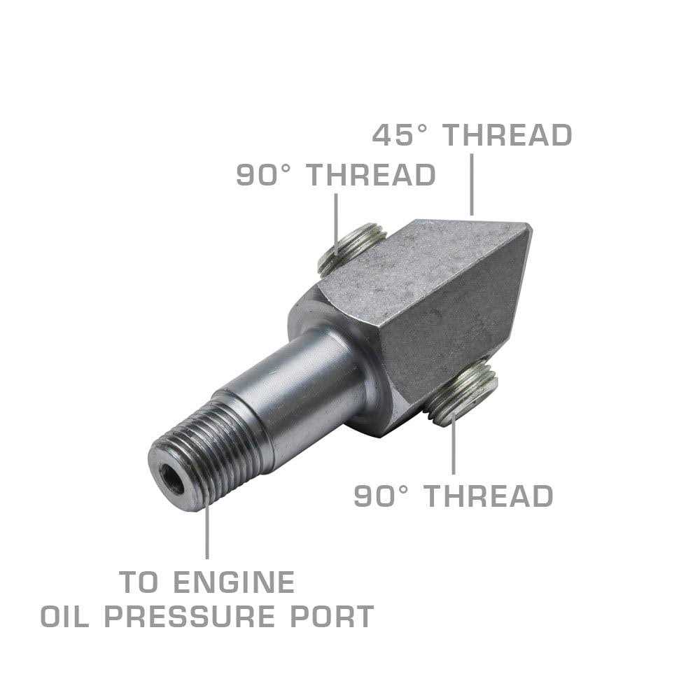 Glowshift 1/8 Bspt Male to 1/8-27 Npt Female Gauge Sensor Sender Thread Adapter Reducer - Zenithce