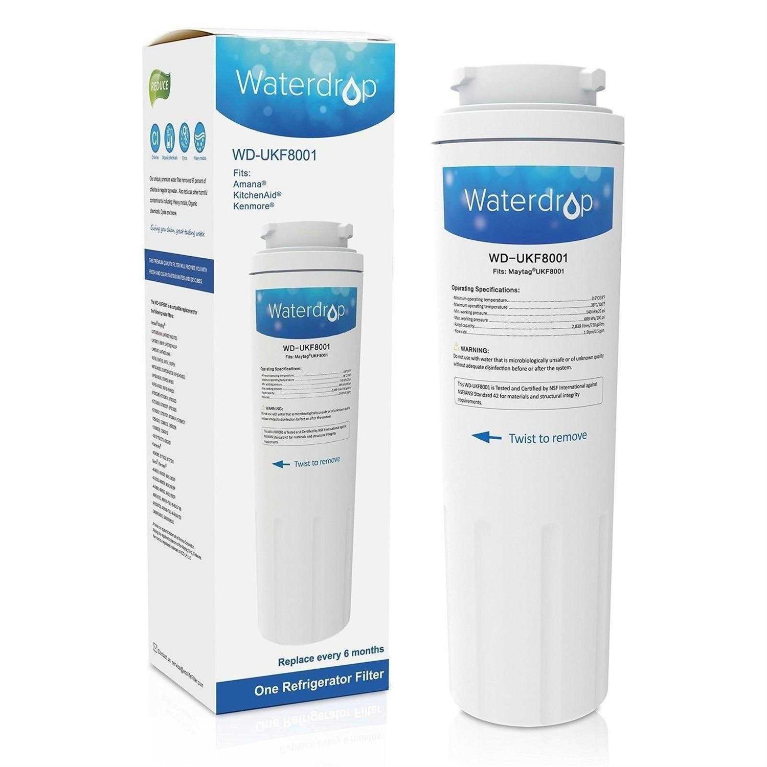 Waterdrop UKF8001 Refrigerator Water Filter Replacement - Zenithce