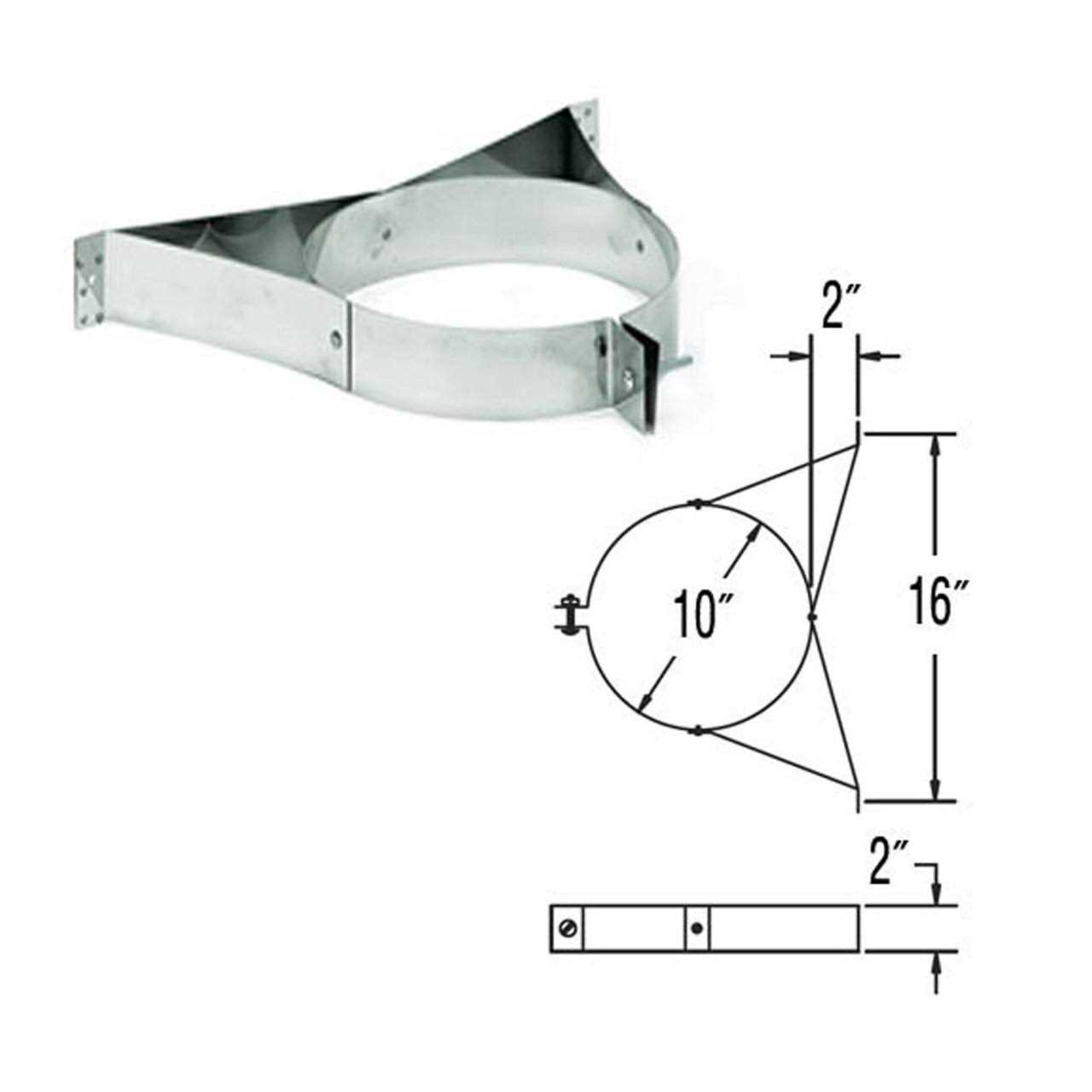 DuraVent DuraPlus Round Ceiling Support - Zenithce