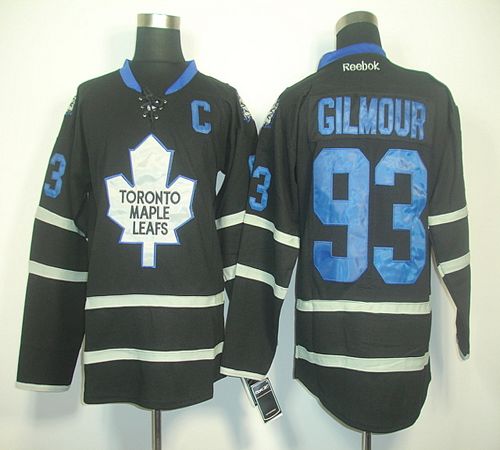 Maple Leafs #93 Doug Gilmour Black Ice Stitched Jersey - Zenithce