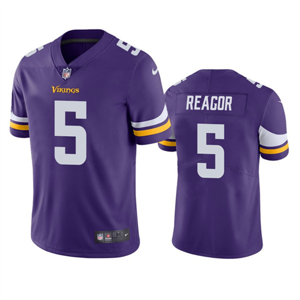 Minnesota Vikings #5 Jalen Reagor Purple Vapor Untouchable Stitched Jersey - Zenithce