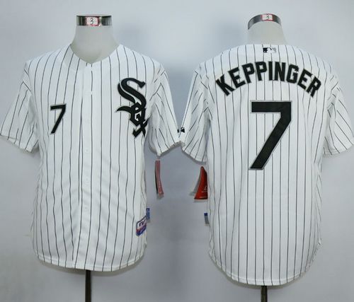 White Sox #7 Jeff Keppinger White Cool Base Stitched Jersey - Zenithce