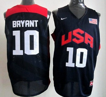 2012 Olympics Team USA #10 Kobe Bryant Revolution 30 Swingman Blue Jersey - Zenithce