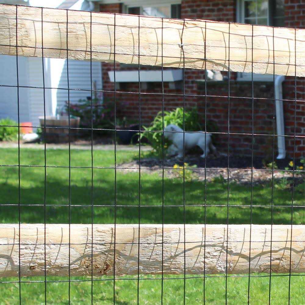 Garden Craft 50-ft x 4-ft Black Steel Welded Wire Rolled Fencing with Mesh Size 2-in x 3-in - Zenithce