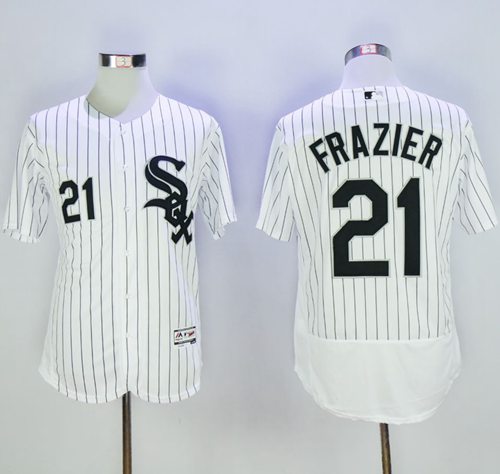 White Sox #21 Todd Frazier White(Black Strip) Flexbase Authentic Collection Stitched Jersey - Zenithce