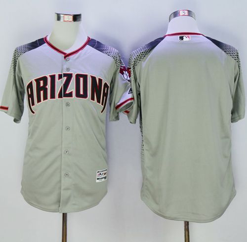 Diamondbacks Blank Gray Brick New Cool Base Stitched Jersey - Zenithce