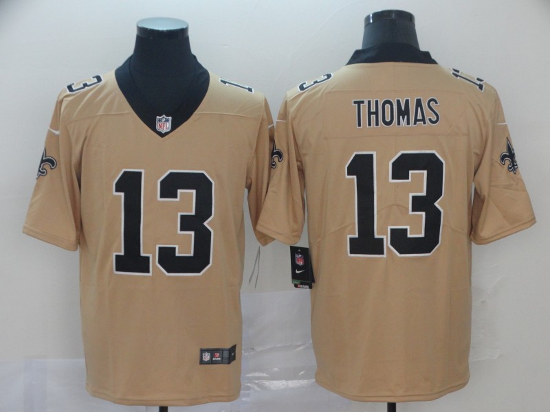 New Orleans Saints #13 Michael Thomas Gold Inverted Legend Stitched Jersey - Zenithce