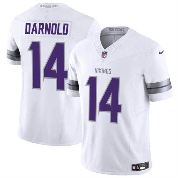 Minnesota Vikings #14 Sam Darnold White 2024 F.U.S.E. Winter Warrior Limited Stitched Jersey - Zenithce