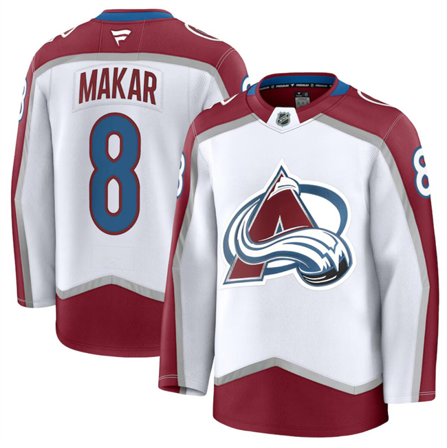 Colorado Avalanche #8 Cale Makar White 2024-25 Away Stitched Jersey - Zenithce