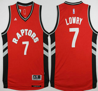 Toronto Raptors #7 Kyle Lowry Revolution 30 Swingman 2015-16 New Red Jersey - Zenithce