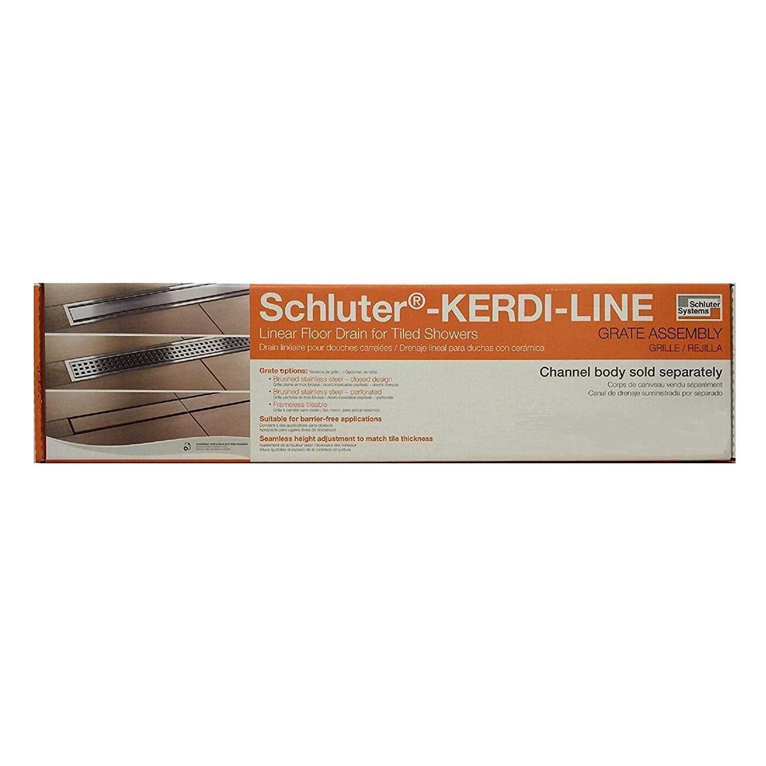 Schluter Kerdi-Line Channel Body Drain - Zenithce