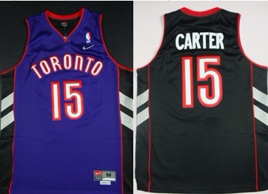 Toronto Raptors #15 Vince Carter Hardwood Classic Black With Purple Swingman Jersey - Zenithce
