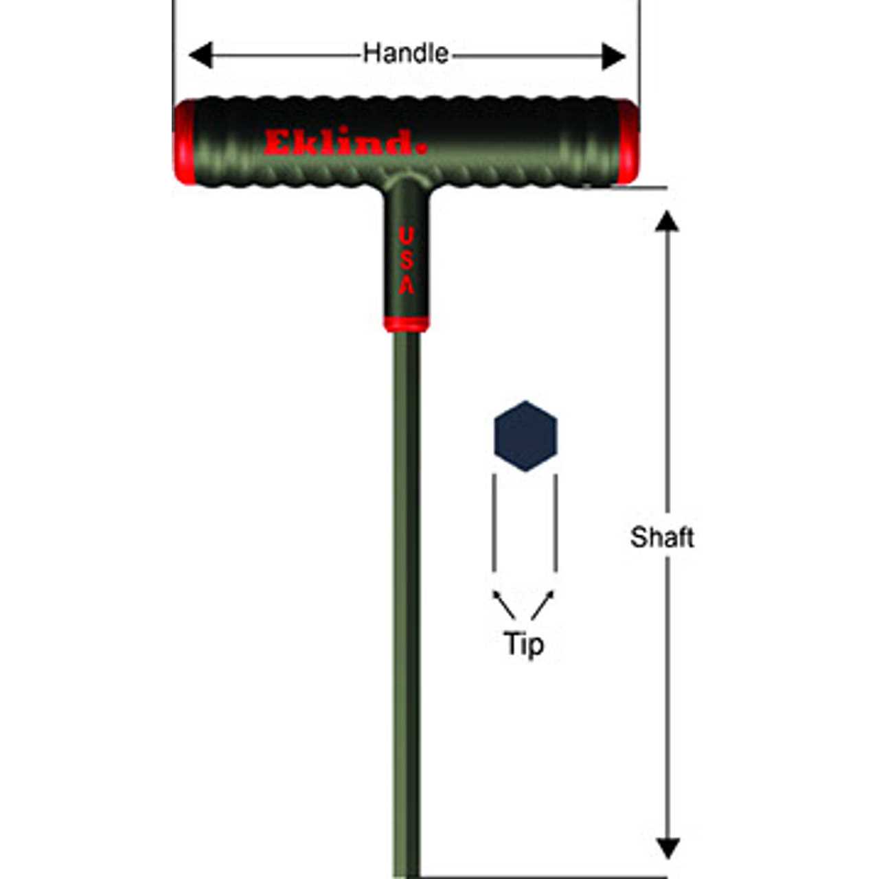 Eklind Hex Key,Power,T - Zenithce