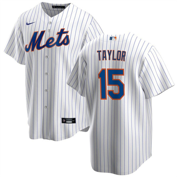 New York Mets #15 Tyrone Taylor White Cool Base Stitched Jersey - Zenithce