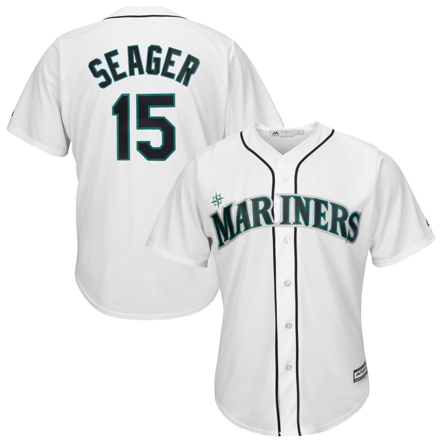 Mariners #15 Kyle Seager White New Cool Base Stitched Jersey - Zenithce