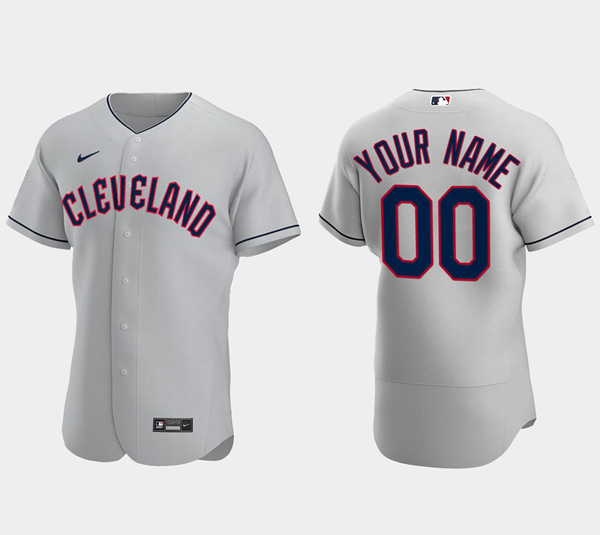 Cleveland Guardians Active Custom Gray Flex Base Baseball Stitched Jersey - Zenithce