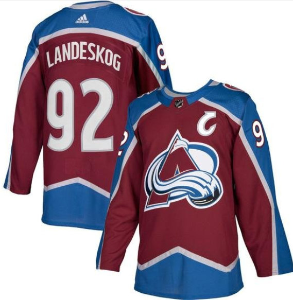 Colorado Avalanche #92 Gabriel Landeskog Burgundy With C Patch Stitched Jersey - Zenithce