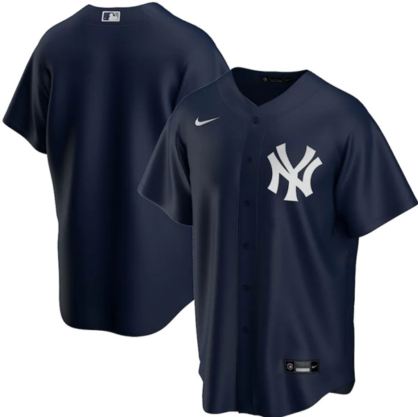 New York Yankees Navy Cool Base Stitched Jersey - Zenithce