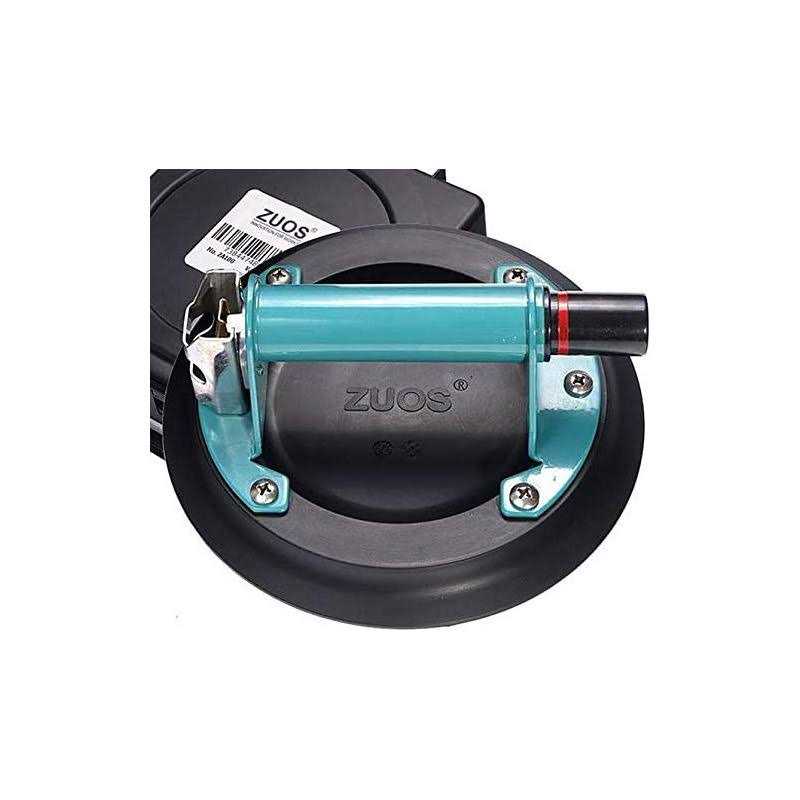 Zuos 8 Glass Suction Cup for Granite & Glass Lifting, Vacuum Suction Cup Vacuum Glass Lifter with Metal Handle and Abs Pump - Zenithce