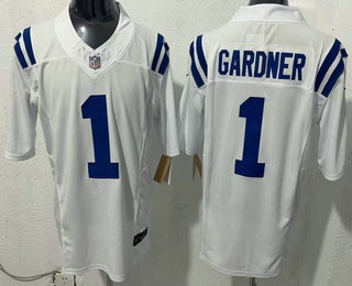 Indianapolis Colts #1 Sauce Gardner Limited White FUSE Vapor Jersey - Zenithce