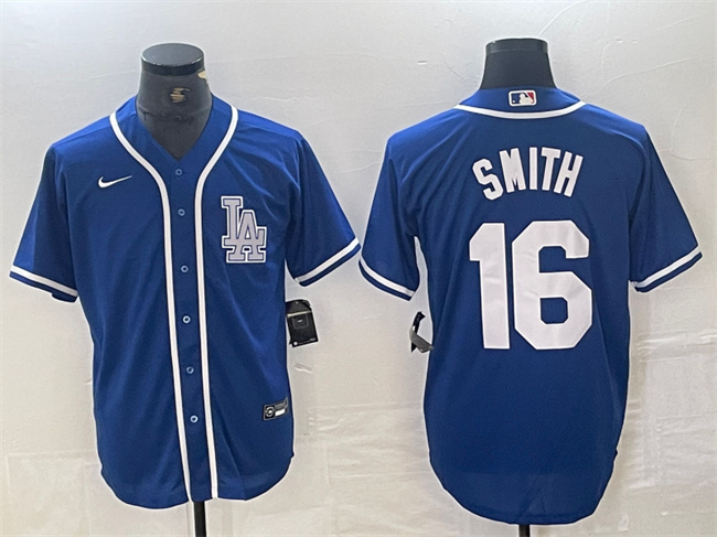 Los Angeles Dodgers #16 Will Smith Blue Cool Base Stitched Jersey - Zenithce