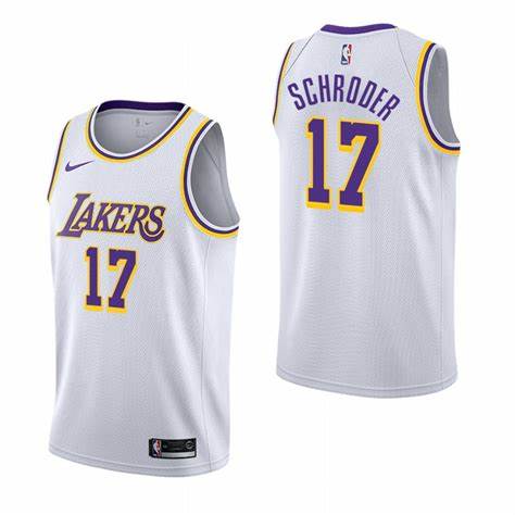 Los Angeles Lakers #17 Dennis Schroder White 2019 Swingman Stitched Jersey - Zenithce