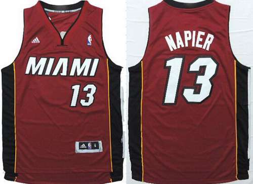 Miami Heat #13 Shabazz Napier Revolution 30 Swingman Red Jersey - Zenithce
